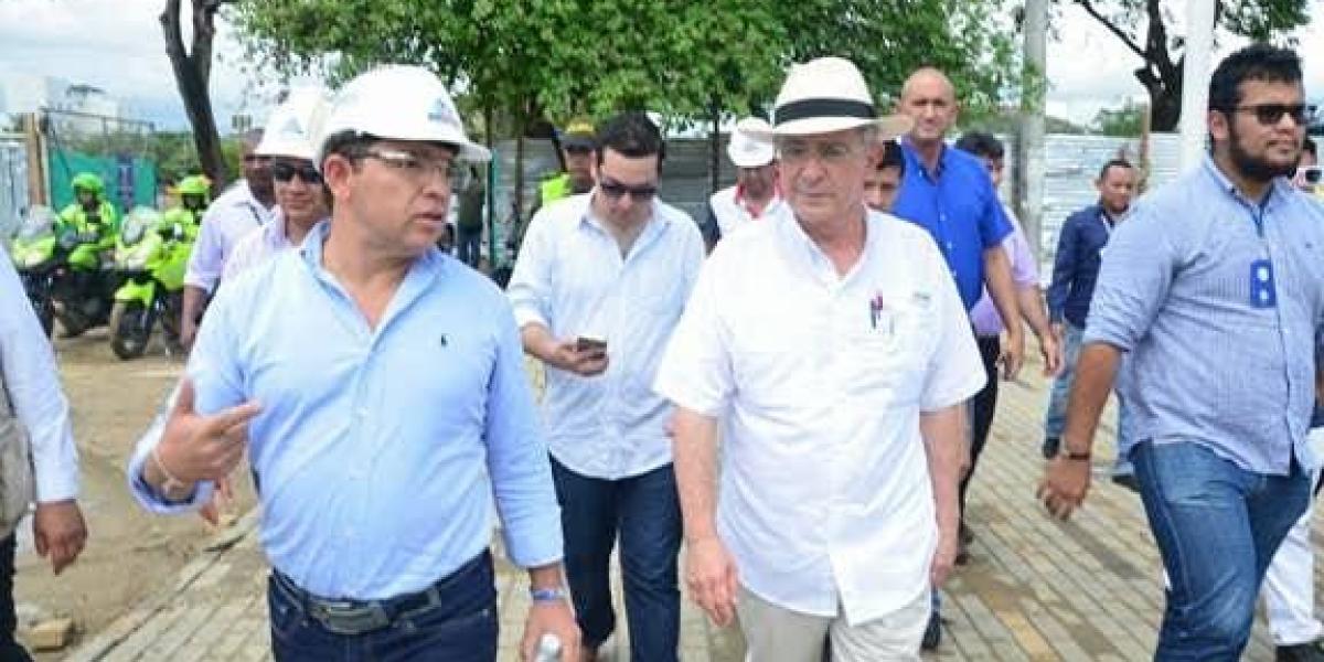 Los senadores de la Comisión Séptima recorrieron las obras de los escenarios que se construyen para los Juegos Bolivarianos.
