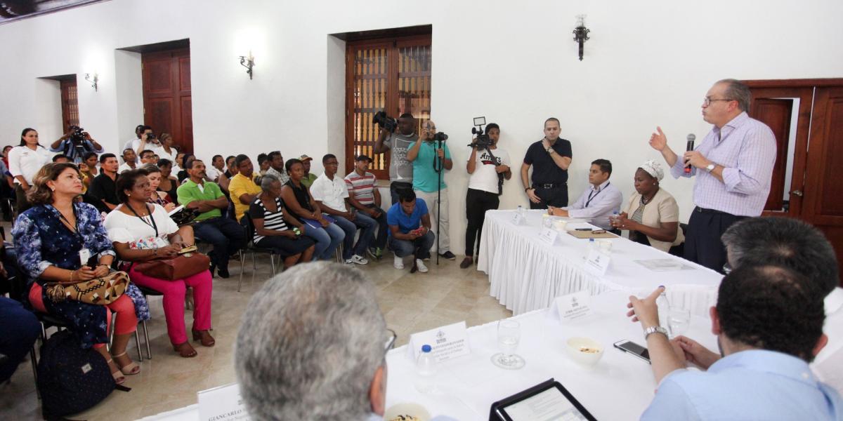 Reunión del procurador con la víctimas en Cartagena
