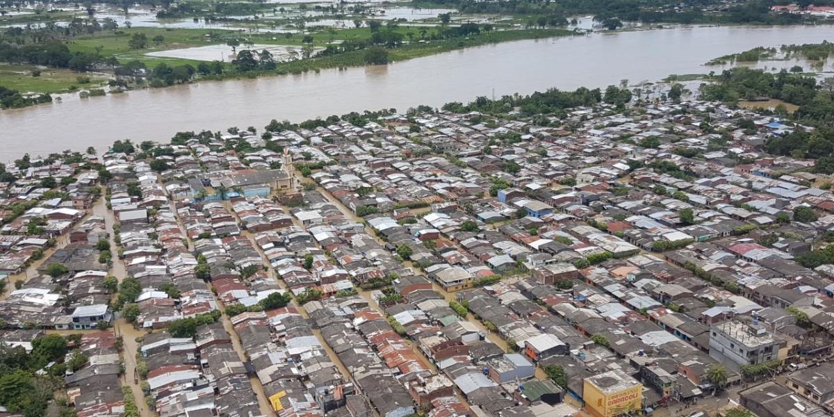 Las inundaciones han afectado a casi el 50 por ciento de la población de Nechí.