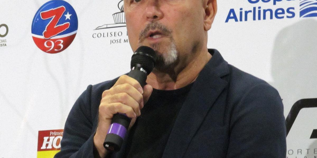 El cantante panameño Rubén Blades durante una rueda de prensa en San Juan, Puerto Rico.