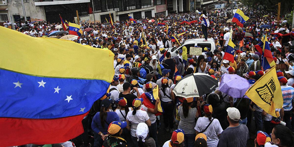 Las manifestaciones ciudadanas también tuvieron lugar en el estado de Táchira.