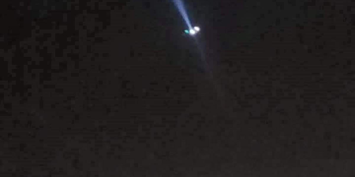 Las luces del helicóptero generaron alarma en el norte de la ciudad. Algunos tomaron fotos