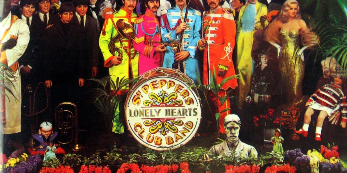 Carátula del aclamado disco 'SGT. Peppers Lonely Hearts Club Band', de los Beatles