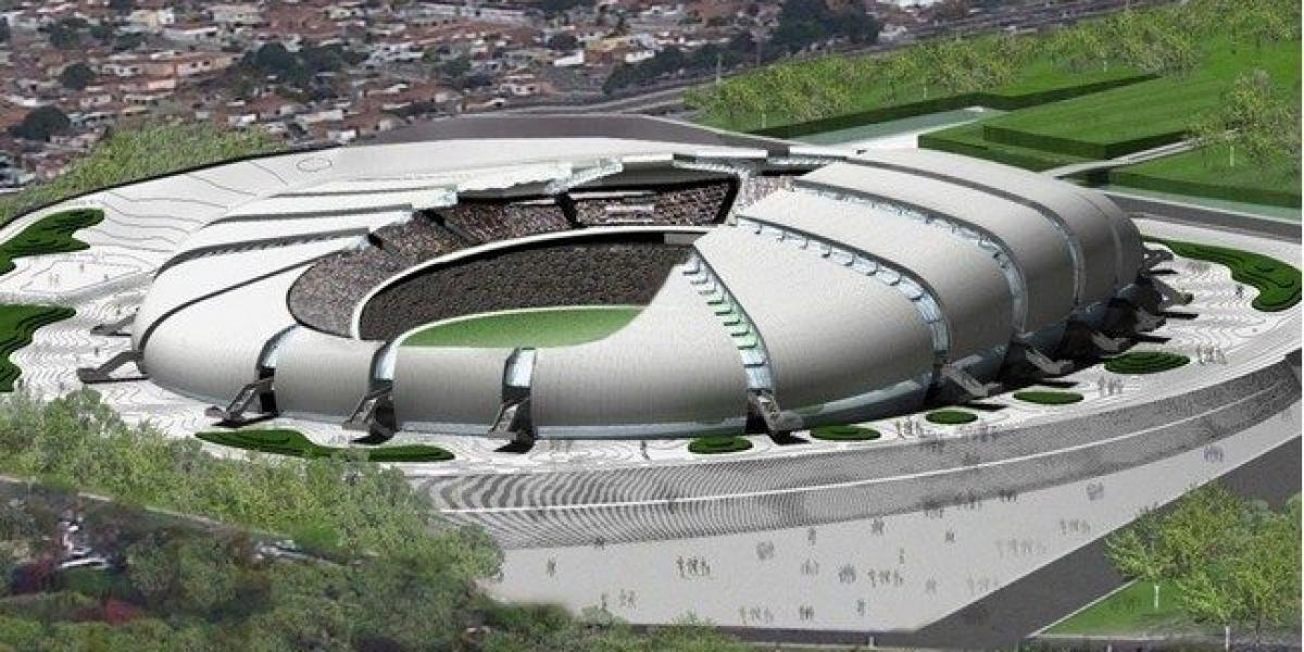 El estadio das Dunas en Natal está ubicado en la Amazonía de Brasil.