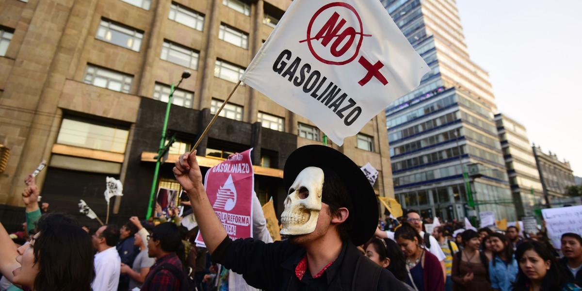 Ya se han presentado protestas en Ciudad de México debido a las alzas en el precio de la gasolina.