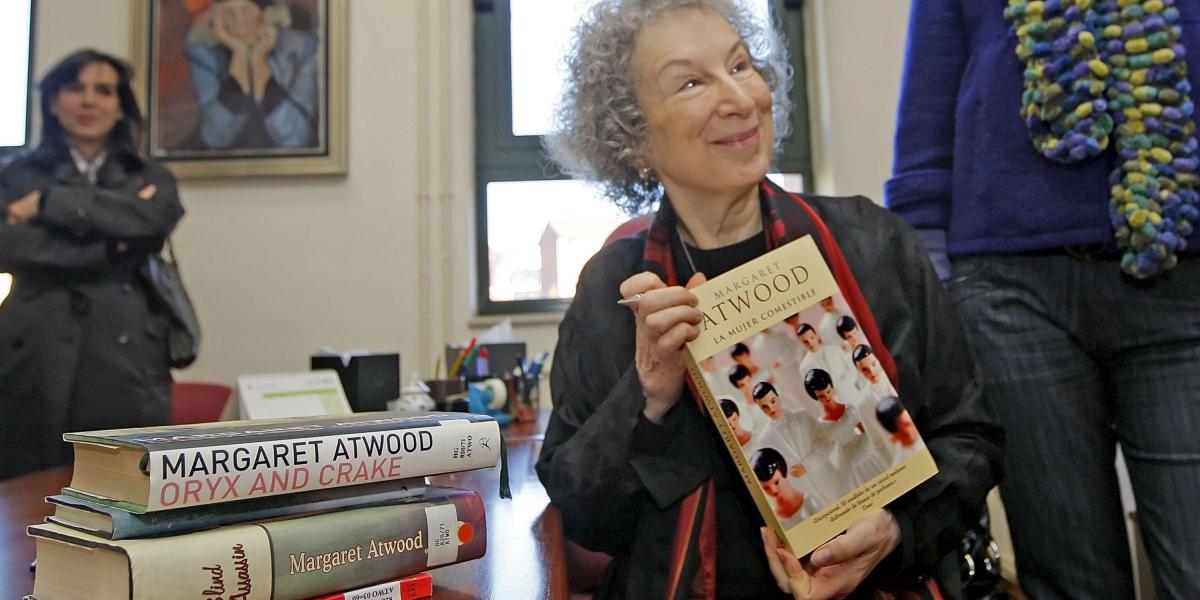 Margaret Atwood ganó en 2008 con el Premio Príncipe de Asturias de las Letras y considerada eterna aspirante al Nobel de Literatura.