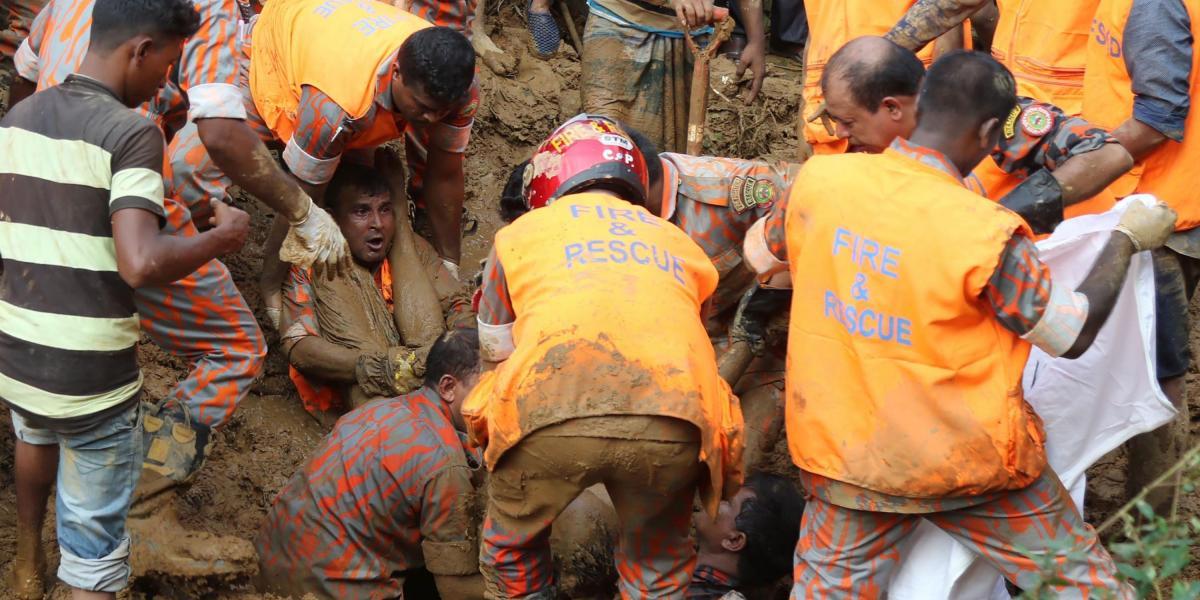 El distrito de Rangamati, al sureste de Bangladesh, ha sido el más afectado con 98 muertos y 77 heridos reportados.