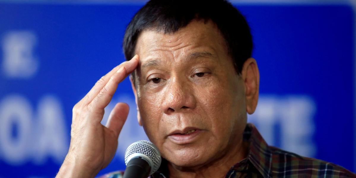 El presidente filipino, Rodrigo Duterte, lleva cuatro días sin aparecer en público.
