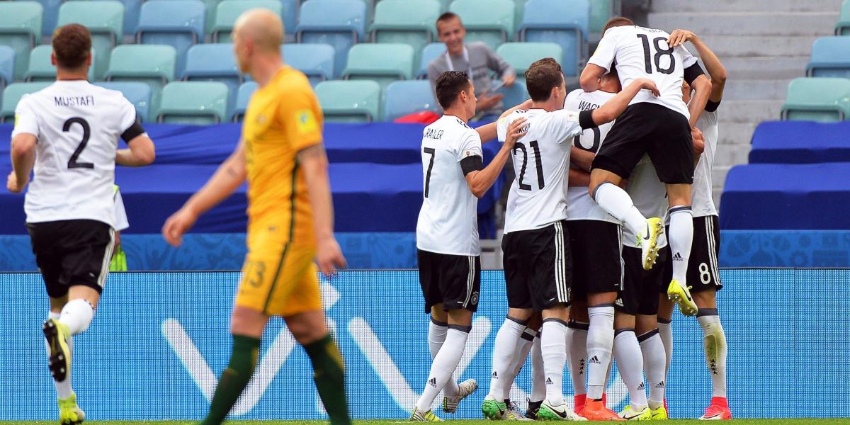 El equipo alemán es líder de su grupo en la primera fecha de la Copa Confederaciones