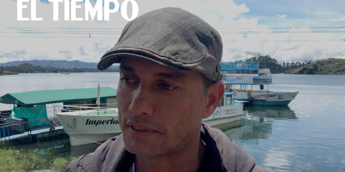 Juan Carlos Palacios, sobreviviente al naufragio en Guatapé, cuenta cómo logró salvarse con su esposa.