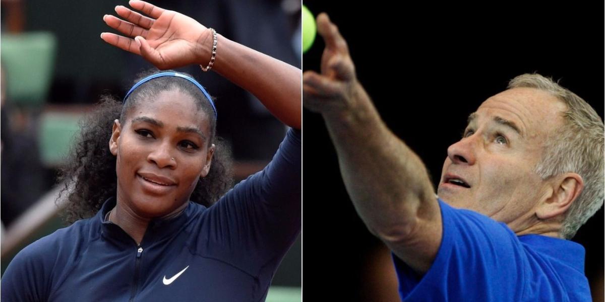Serena Williams y John McEnroe.