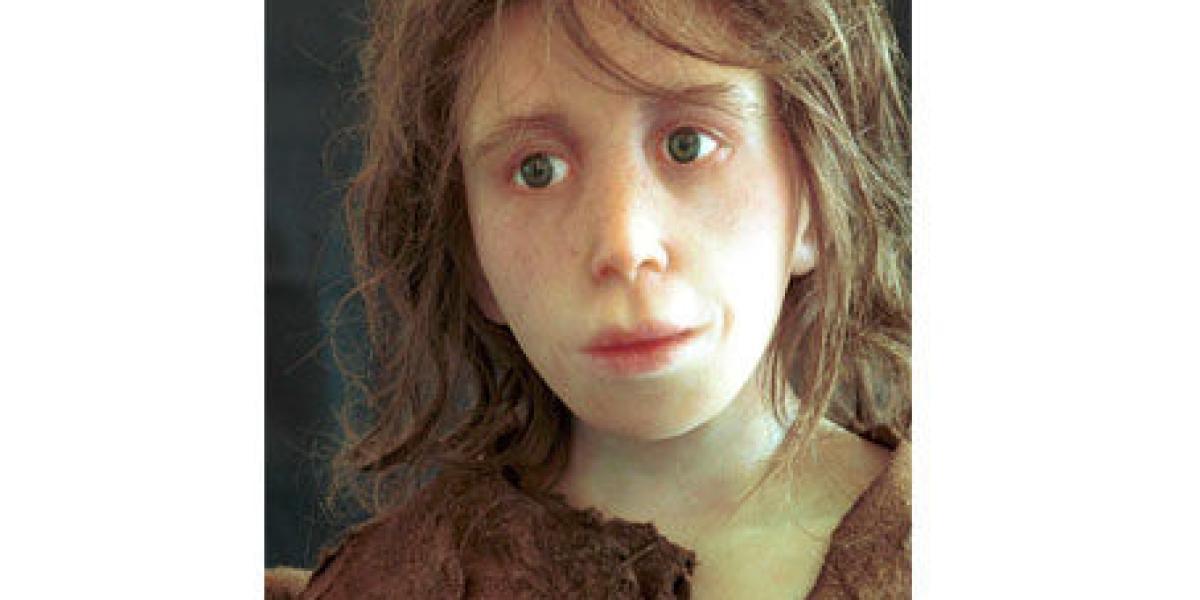 Imagen computarizada del niño Neandertal.
