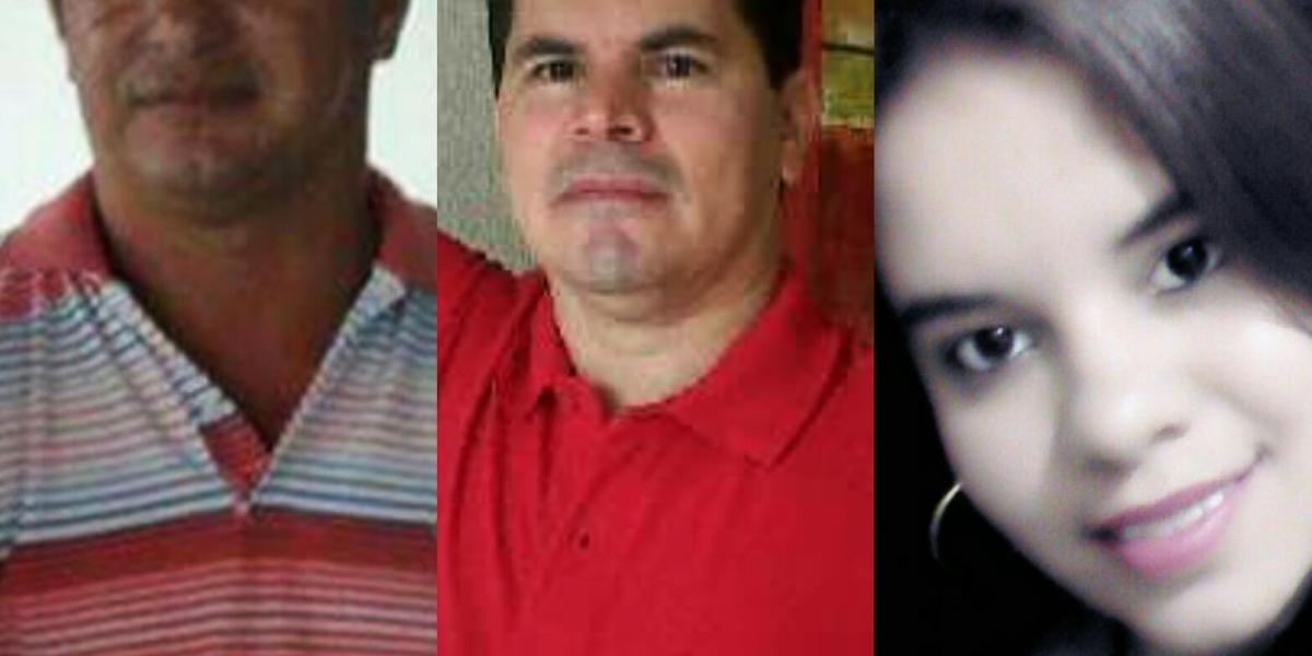 Luis Fernando y Wilfran Guarín murieron tras el ataque sicarial.
Mayra Guarín quedó herida.