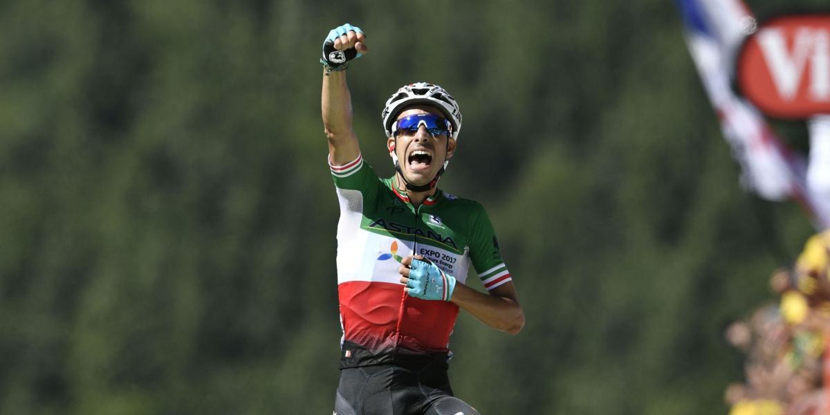 Fabio Aru, ciclista italiano.