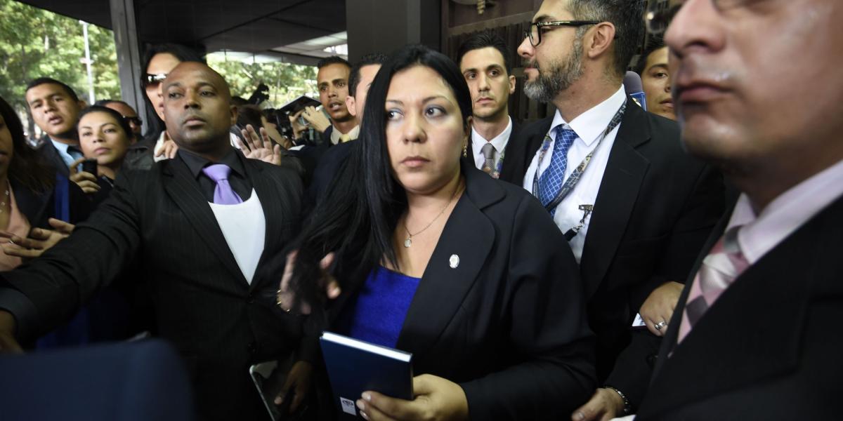 Katherine Harrington, vicefiscal general de Venezuela, a quien se le negó la entrada al Ministerio Público en Caracas el 6 de julio de 2017.