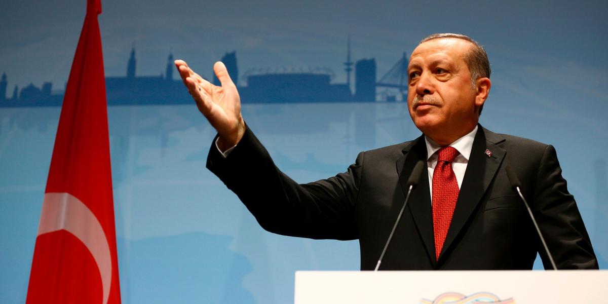 El presidente de Turquía, Recep Tayyip Erdogan,quien enfrentó una intentona golpista hace cerca de un año.