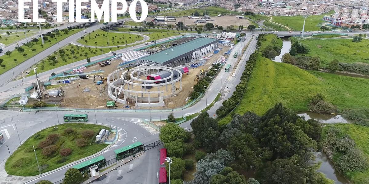 Desde el aire: Así avanza la construcción del Transmicable de Ciudad Bolívar