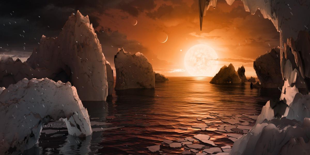 Los siete planetas giran alrededor de una pequeña estrella ultrafría, la Trappist-1, situada a 40 años luz de la Tierra.