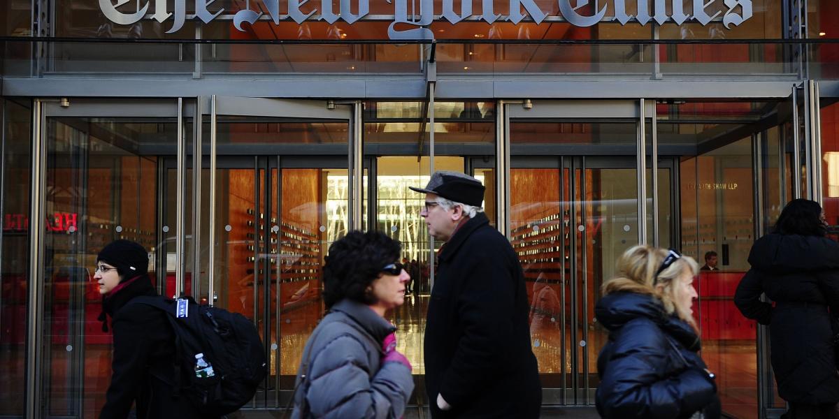 El New York Times hace parte del grupo de medios que levantó su voz.
