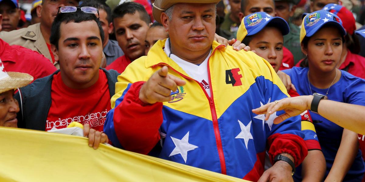Diosdado Cabello, primer vicepresidente del oficialista Partido Socialista Unido de Venezuela.