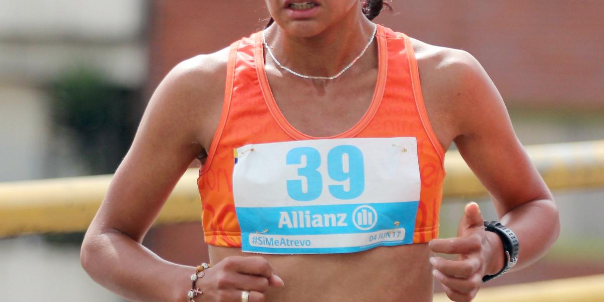 Angie Orjuela, una de las colombianas que participarán en la media maratón de Bogotá 2017.