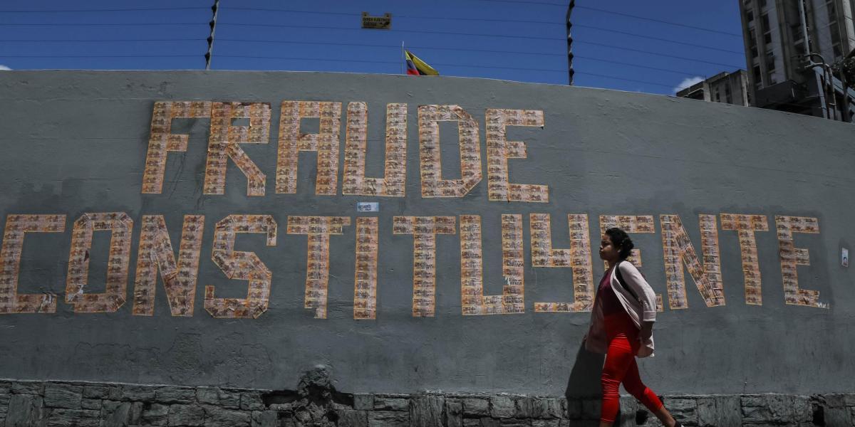 La oposición desafió la prohibición del gobierno de Maduro a las manifestaciones durante la Constituyente.