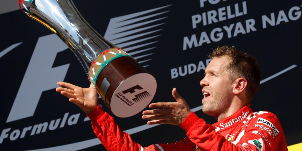 Sebastián Vettel, ganador en Hungría.