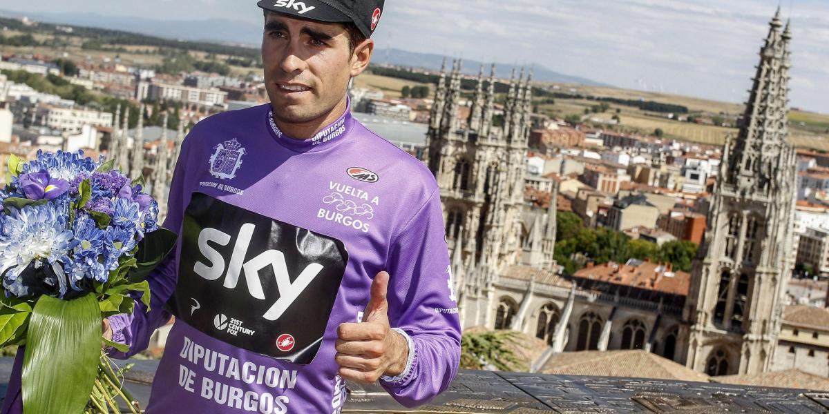El español Mikel Landa se quedó con la camiseta morada de campeón de la Vuelta a Burgos.
