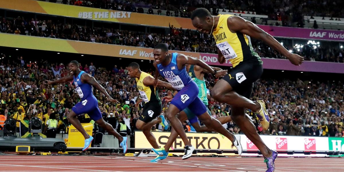 Gatlin se impuso ante Usain Bolt en los 100 metros del Mundial de Atletismo.