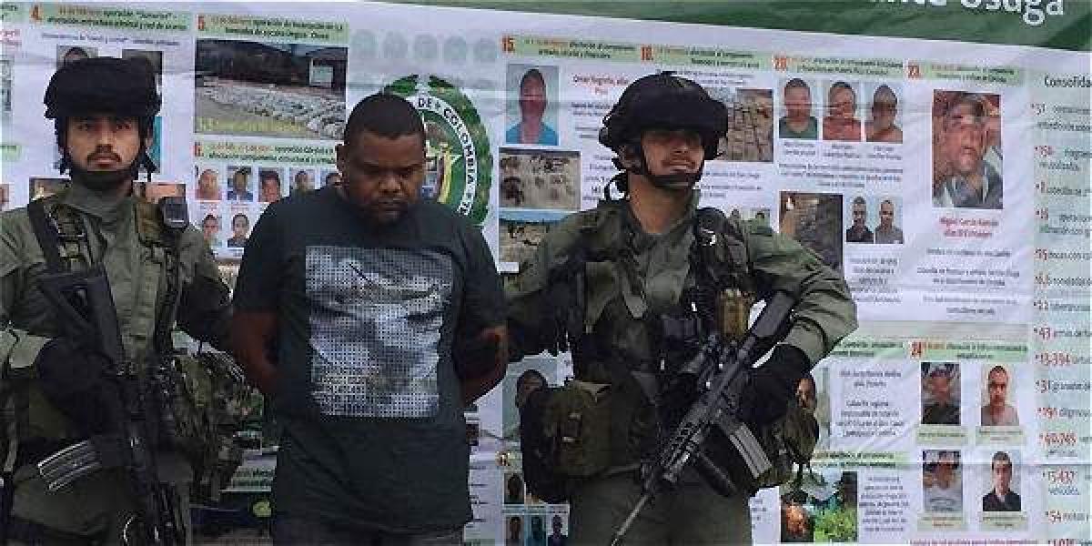 Dairon Julio Plata, alias Balotelli fue capturado en el 2015 en Necoclí, Antioquia. Este jueves fue recapturado en Arboletes.
