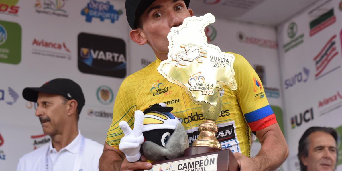 Aristóbulo Cala, ganador de la Vuelta a Colombia 2017.