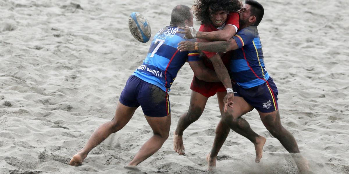 El rugby en acción en los Juegos Mar y Plata.