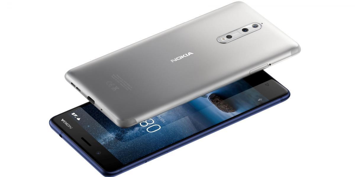El Nokia 8 tiene un peso de 160 gramos.