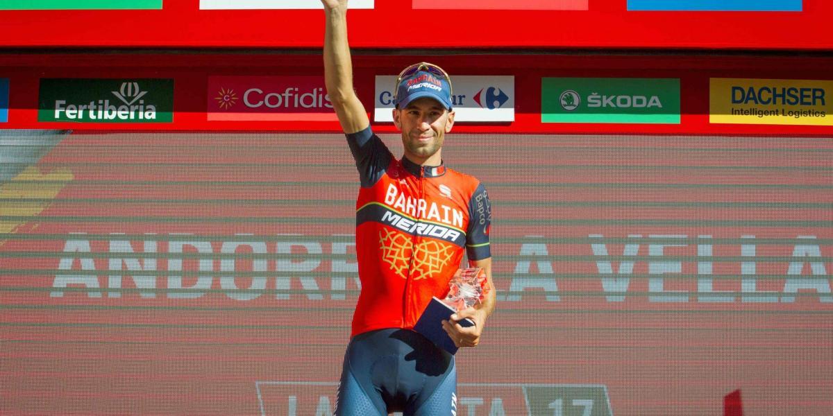 Vincenzo Níbali, pedalista italiano ganador de la tercera etapa de la Vuelta a España 2017.
