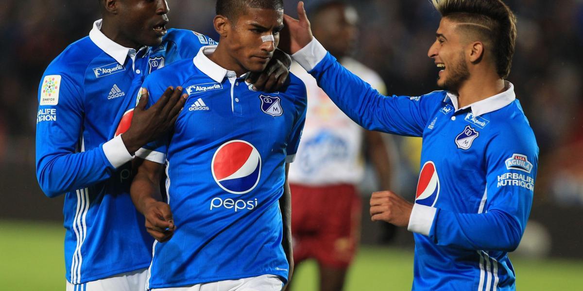 Santiago Mosquera no celebró sus dos primeros goles como profesional en un juego contra Tolima.