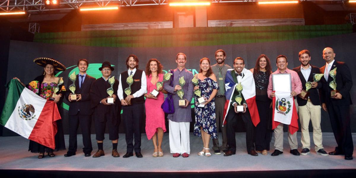 Los ganadores de los premios Latinoamérica Verde.
