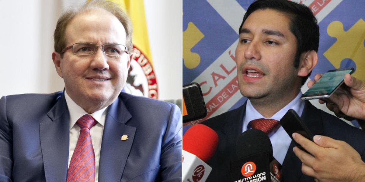 El expresidente de la Corte Suprema, Leonidas Bustos, y el exfiscal anticorrupción, Gustavo Moreno.