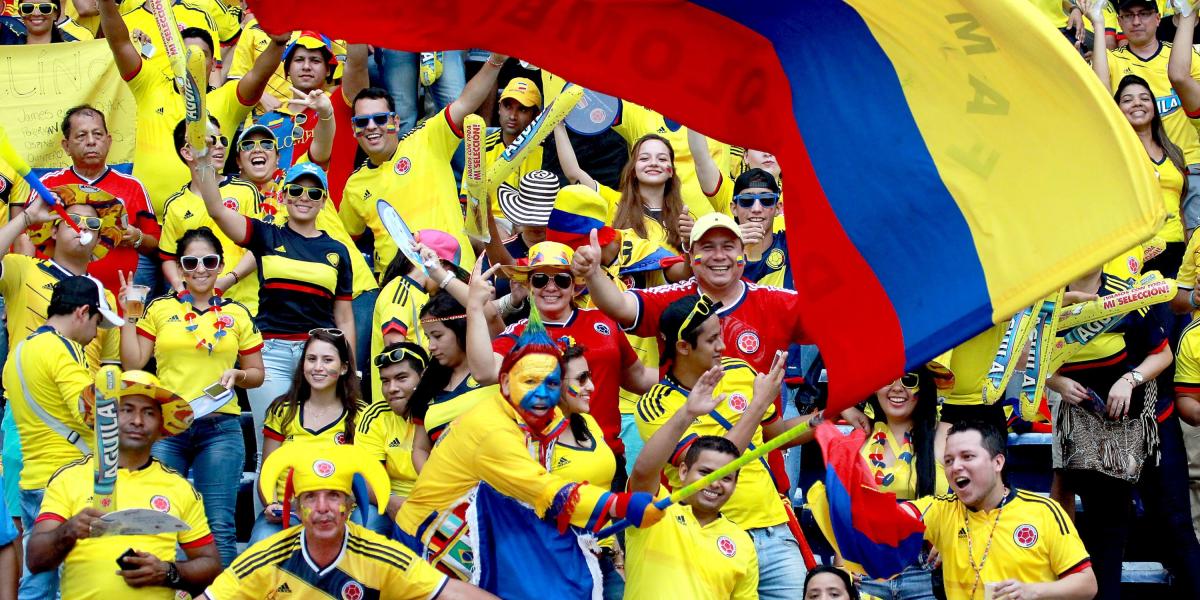 Los hinchas colombianos acompañarán a la Selección, masivamente, en el partido contra Brasil.