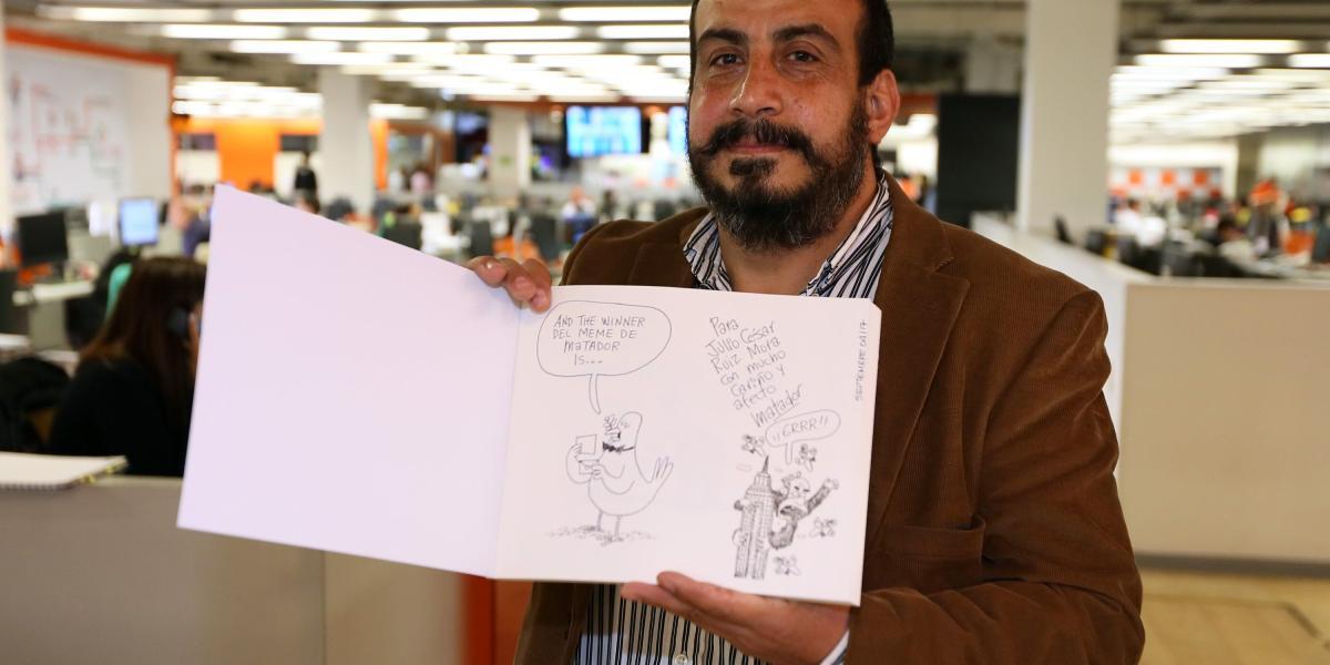 Julio César Ruiz Mora, ganador del concurso El Meme de Matador.