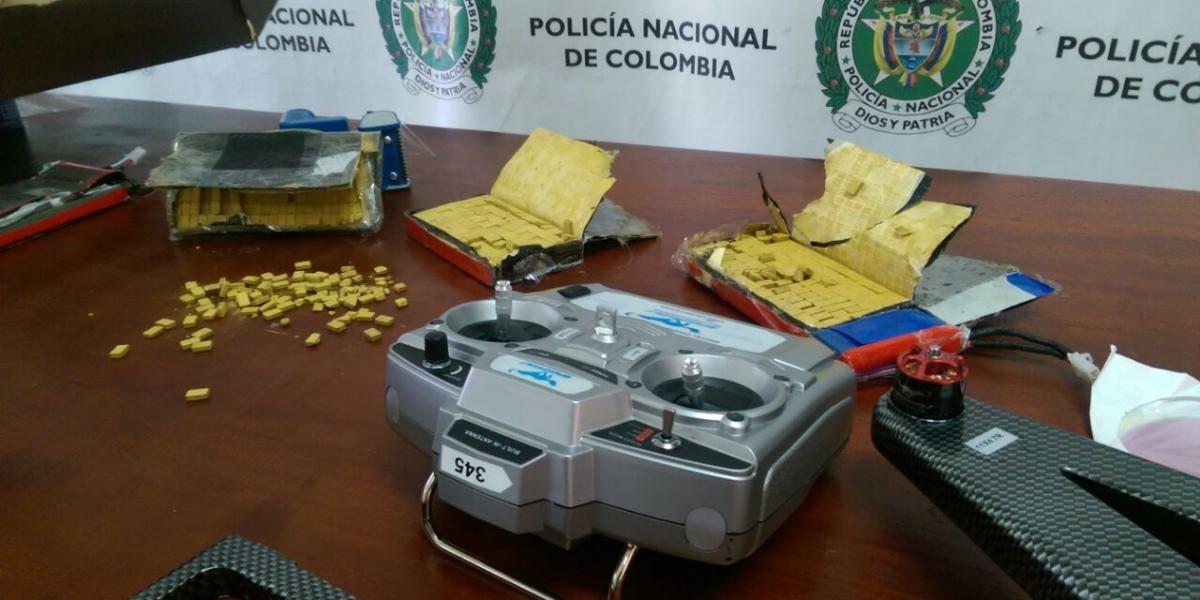 Las pastillas estaban camufladas en un dron que sería enviado a Chile