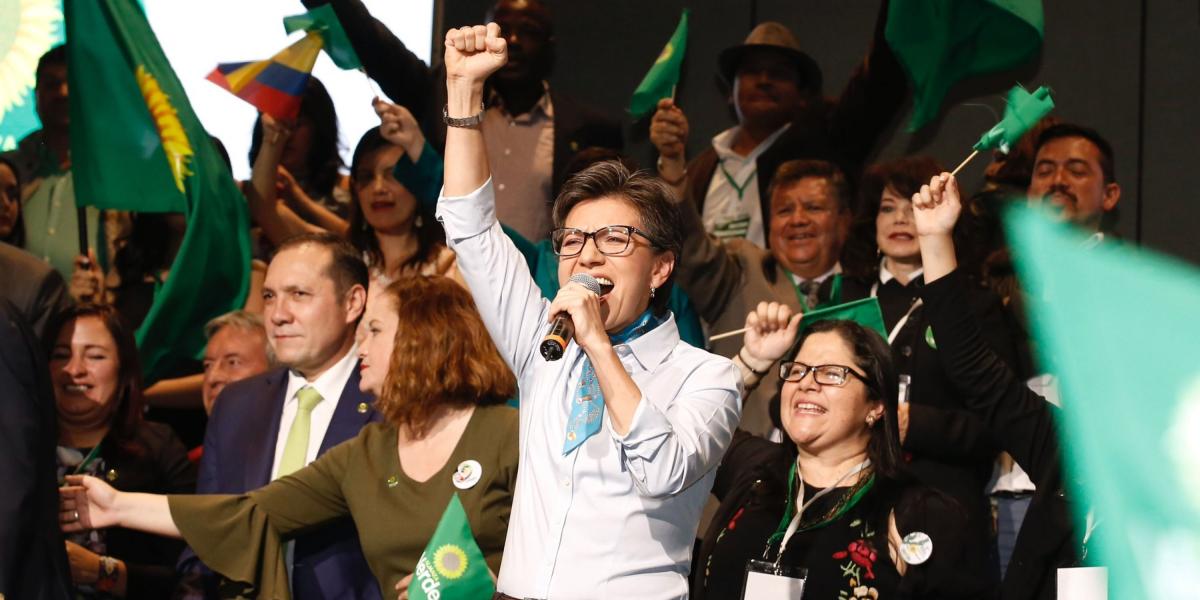 Claudia López fue elegida este jueves como la candidata presidencial de Alianza Verde para el 2018.