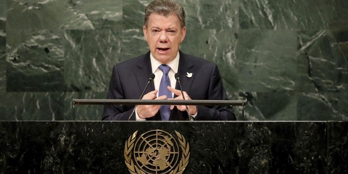 La pasada intervención de Santos en la Asamblea General fue el 21 de septiembre de 2016, cuando el futuro del acuerdo de paz no estaba todavía sellado.