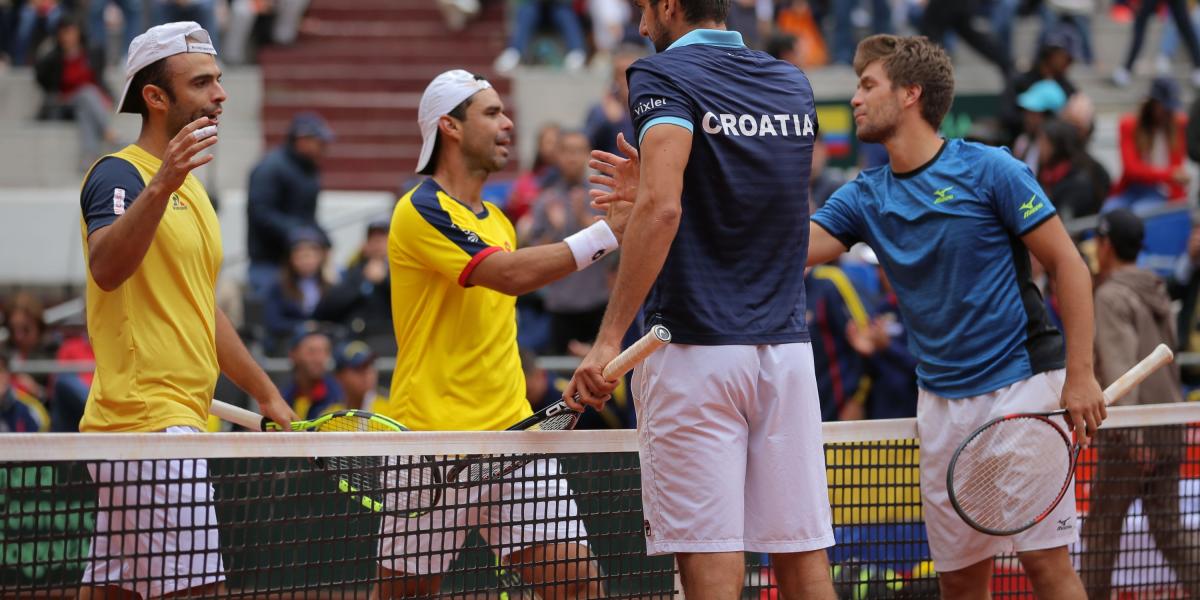 Sebastián Cabal y Alejandro Falla perdieron el partido de dobles contra Croacia, por un cupo al cuadro mundial.