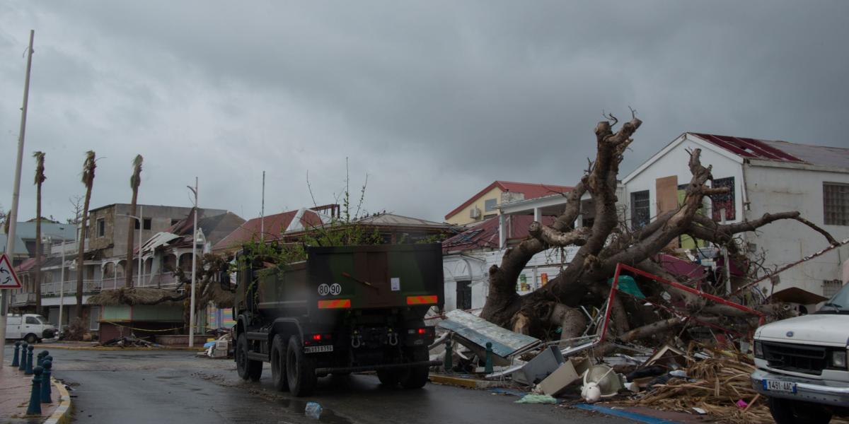 Destrucción en el Caribe por el paso del huracán María