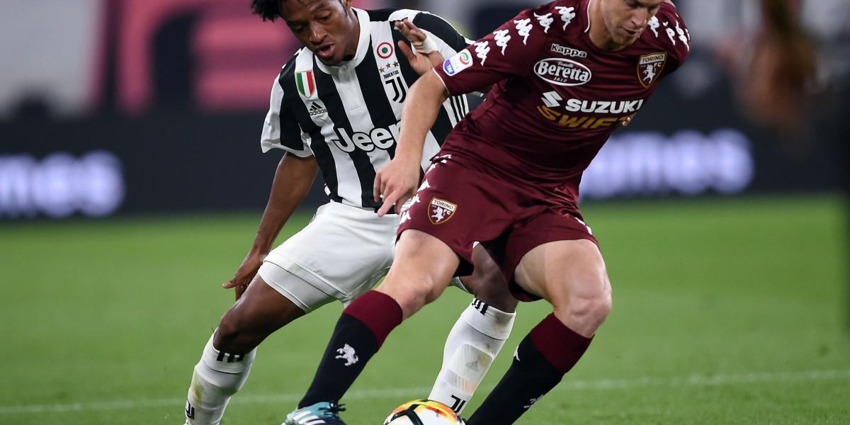 Juan Guillermo Cuadrado actuó 62 minutos en la victoria de la Juventus 4-0 sobre el Torino.