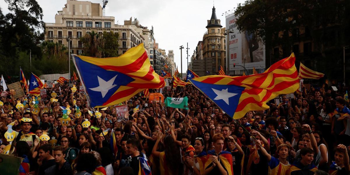 Protestas en Barcelona a tres días del referendo separatista