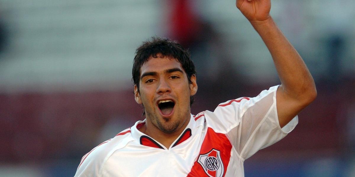 Falcao García, en su época en River Plate.