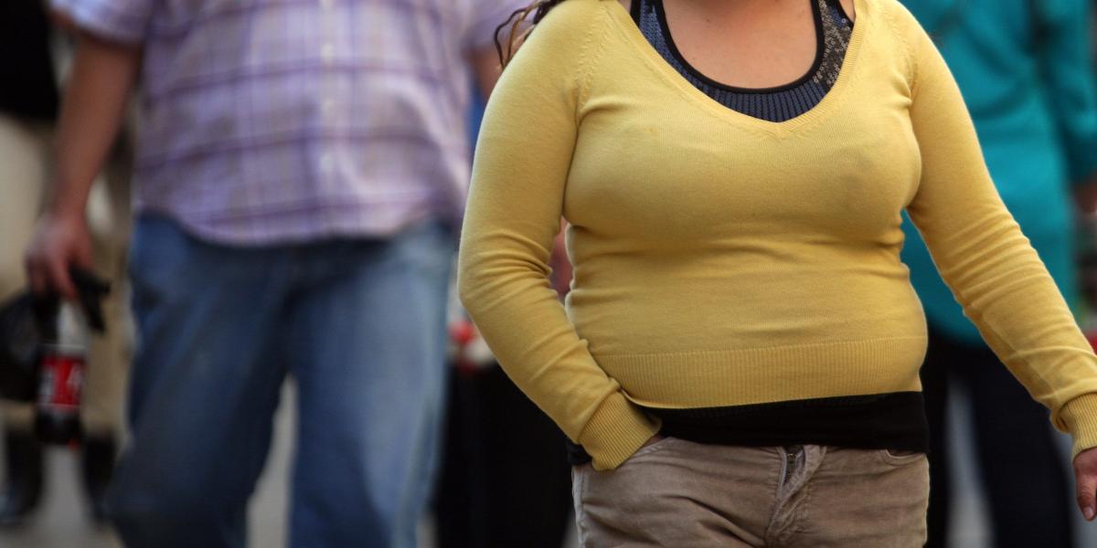 Mujer con sobrepeso