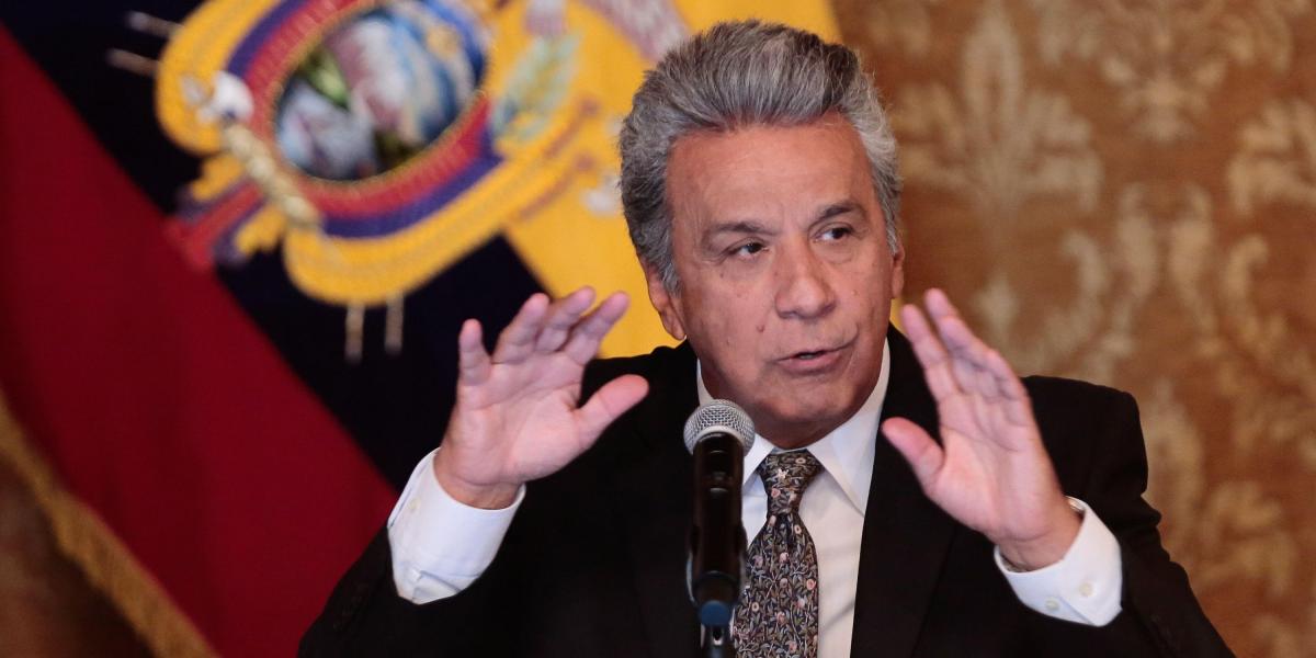 Lenín Moreno, presidente de Ecuador, quien se ha quejado por el legado de su predecesor, Rafael Correa.