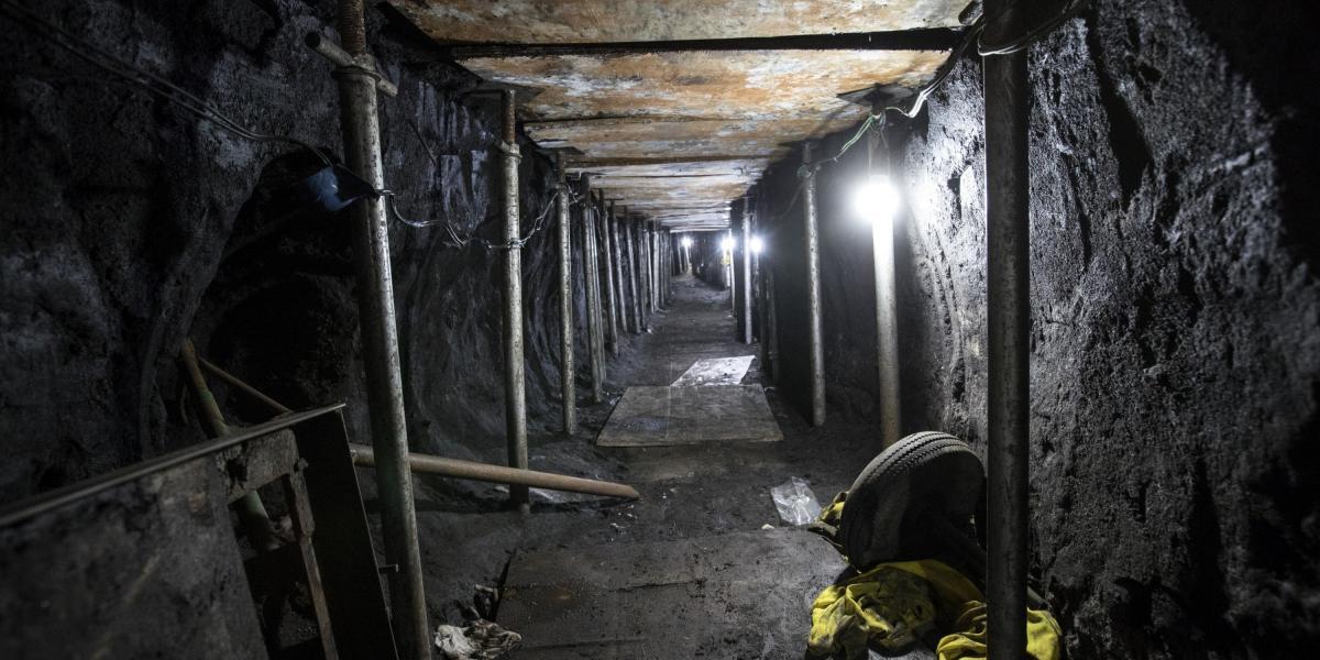 Por este túnel de 500 metros, ladrones buscaban robar banco en Brasil